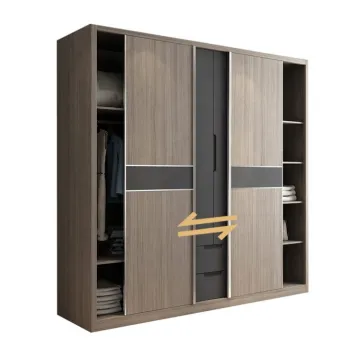 Wooden Hanging Clothes Wardrobe Furniture for Bedroom and Hotel