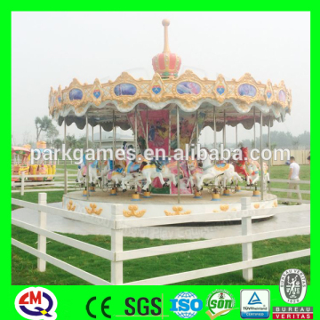 Christmas outdoor playground carousel games fiberglass life size horse