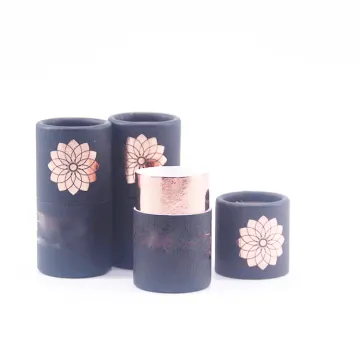 Paper packaging box hot stamping round gift box