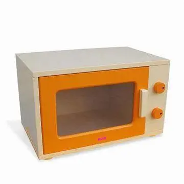 Microwave Oven Toy, Made of Solid Wood/MDF, Measures 38 x 26 x 24cm