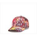 Man schedel cap abstracte doodle baseball cap