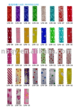 lace printed ribbon
