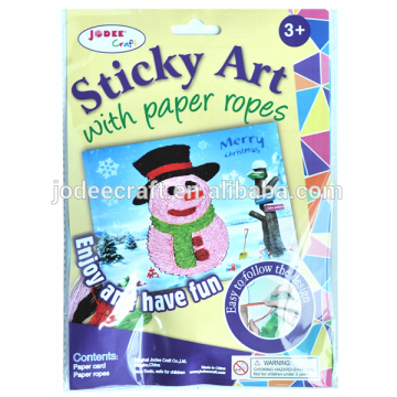 2016 hot sell colorful paper ropes craft kit for kids