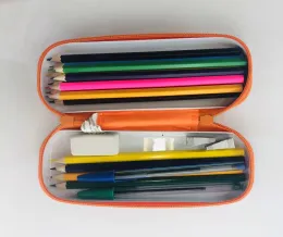 Fancy Pattern Zipper Silicone Cover Pencil Case