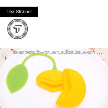 Eco-friendly lemon shape silicone loose tea infuser