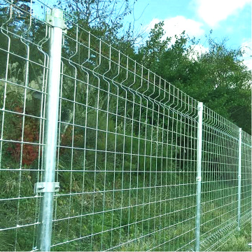 Clôture de chemin de fer soudée en métal vert