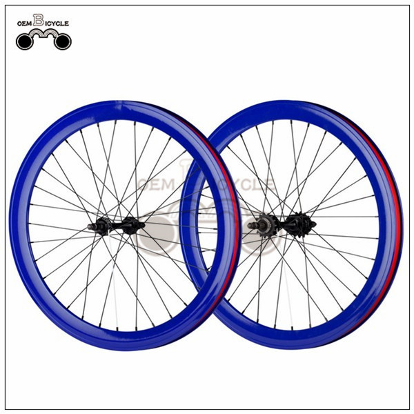 700C 40mm fix double-walled aluminum wheelset3