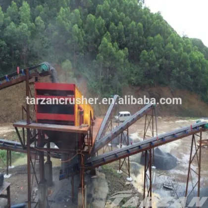 Stable performance sand sieve machine equipment for road construction