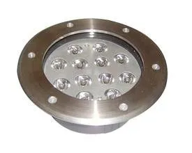 12w Rgb Decorative Underground Led Lights Color Changing Ip65 , Stainless Steel Body