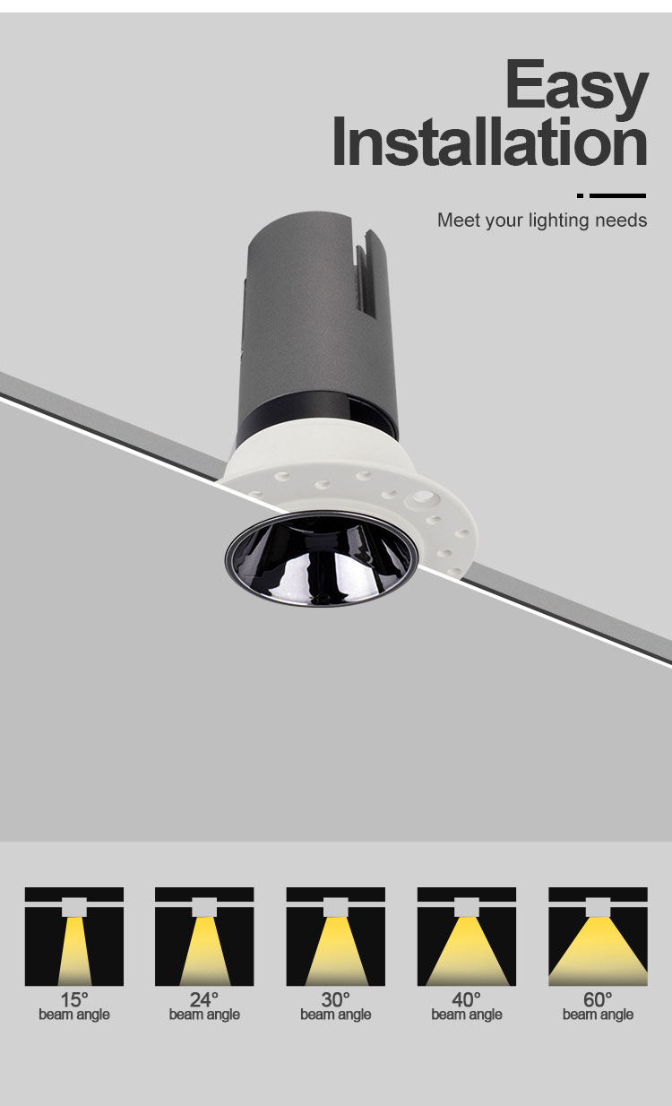trimless led downlight details from synno lighting