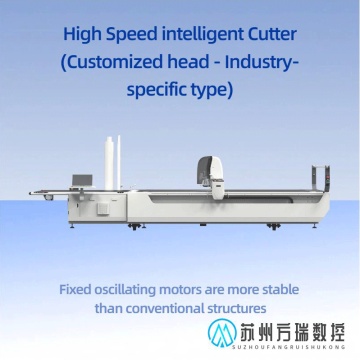 Mesin pemotongan kain automatik dengan kepala yang disesuaikan