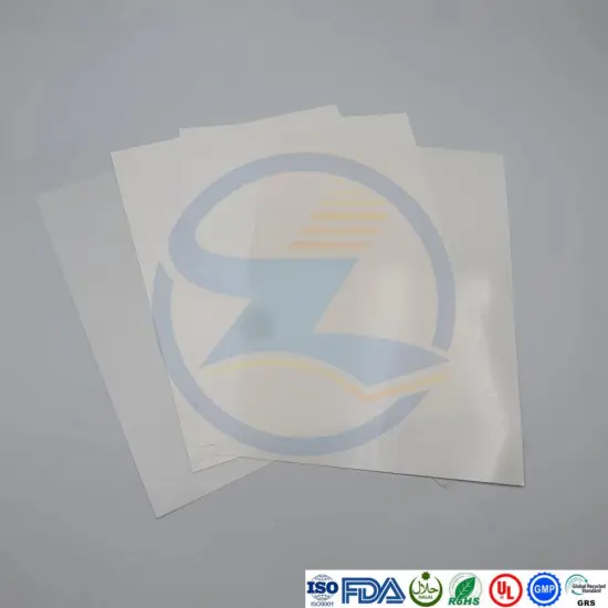 Rigid Glossy/Matte Opaque Water Diffused PET Films