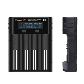 Universal 4-2 Slot D4-newQQ 18650 USB Battery Charger with OTA OVP Protection for AA/AAA Lithium Rechargeable Batteries