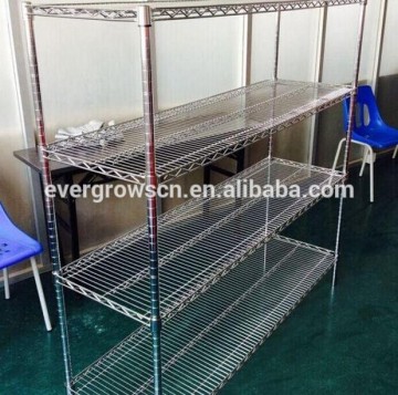 good display adjustable industrial steel wire storage shelf