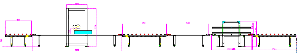 Mattress Glue machine Installation Drawing