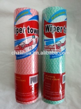 Home cleaning wipes roll /non-woven cleaning rags