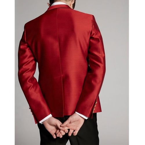 Resplendent Red Suit for Grooms at Formal Parties