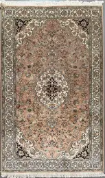 Hand-Knotted 100% Pure Mulberry Silk Rug