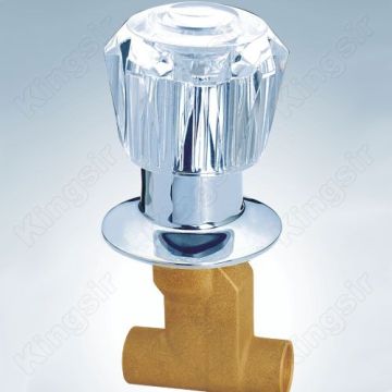 Válvula de globo de bronze com botão Acryl