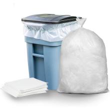 33 Gallon Plastic White Garbage Bag Can Liner