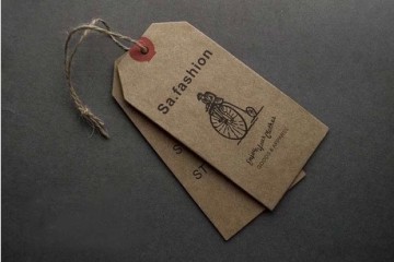 Directly factory kraft paper printed hangtags