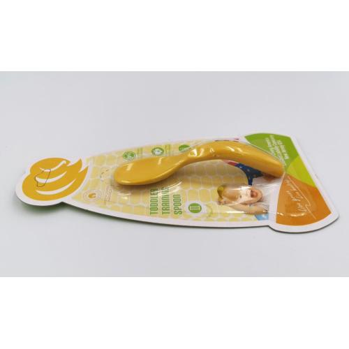 Biodegradable Premium Tableware Training Spoon Compostable Corn-based Handles Toddler Training Spoon Manufactory