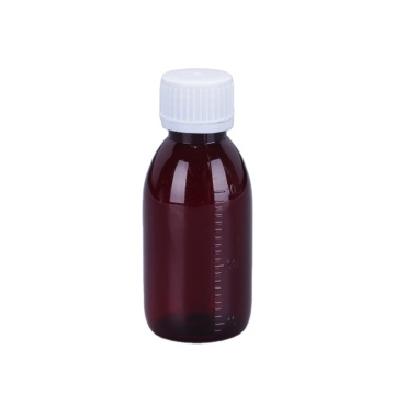 100ml Pharmaceutical Amber Plastic Bottles with Child-Proof Cap for Cough Syrup