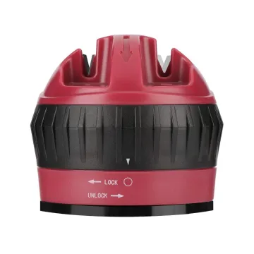 Professional 2-Stage Knife Sharpener: Stainless Steel Kitchen Knife Sharpening Tool with Suction Pad - Top Selling Choice