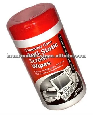 LCD cleaning, lens and screen cleaning wet wipe