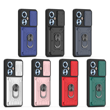 Custodia per telefono shock robusto sottile con supporto per anello magnetico per Oppo Reno 2Z/13 Pro/Reno 13F