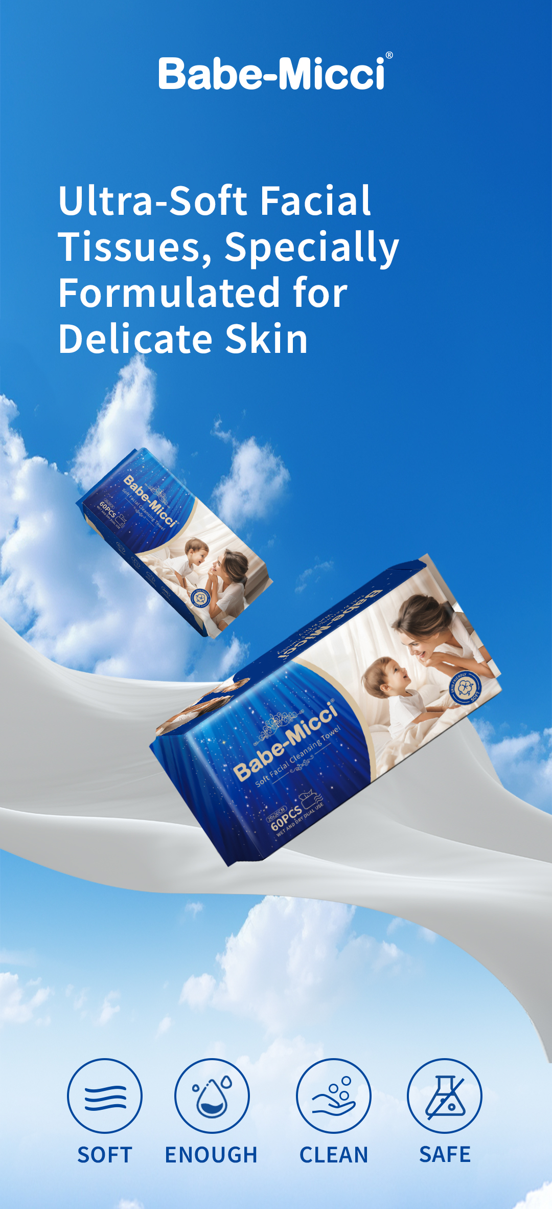 Zero Additives Baby Wipes for Newborns and Toddlers