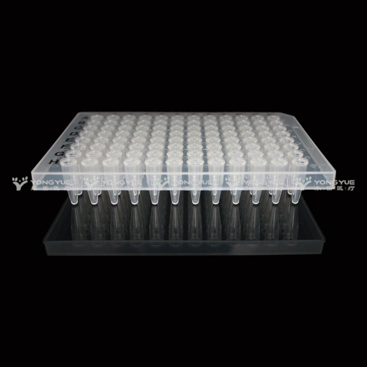 0.2Ml 96 Well PCR Plates Half Skirt Transparent