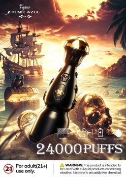 Humo AZUL Dark Night Edition 24000 Rookwolken Wegwerpvape