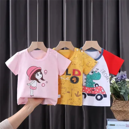 Summer Kids Clothing Sets: Boys T-Shirts & Girls T-Shirts - 1 PC Short Sleeve T-Shirt