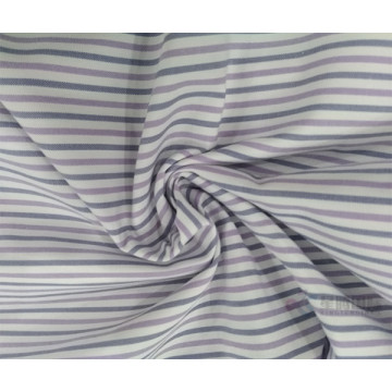 Stripe Plain Polyster Fabric