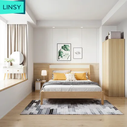 Linsy Modern Minimalist 1.5m Double Bed Set