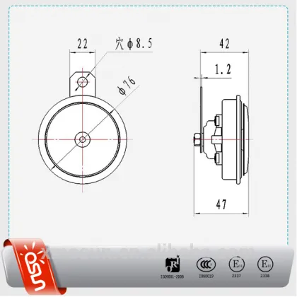 75mm Small Toyota Lexus Disc Car Horn (ODL-151 4)