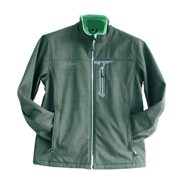 Men's soft-shell jackets, twill high elastic lily silk, TPU, 144F fleece