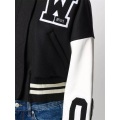 Ladies Contrast Color Baseball Jacket Customization