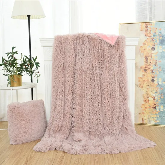 Hot sell  Winter Thick Plush Flannel Fleece Throw Luxury Super Soft Blanket