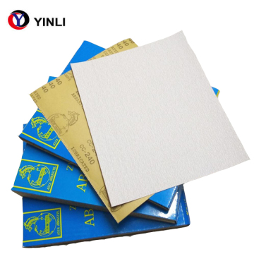 White Dry Sandpaper Disc/Sheet Without Holes