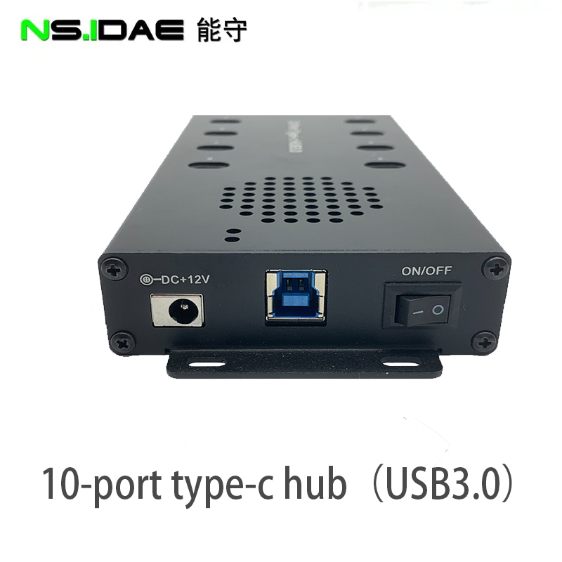 HUB DE TYPE-C d'alimentation externe 10 port