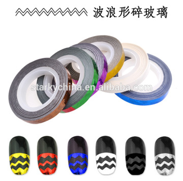 DIY 2d nail wave striping tapes rolls nail tapes nail sticker