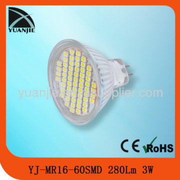 Plastic/glass Gu5.3 60smd Certified Mr16 