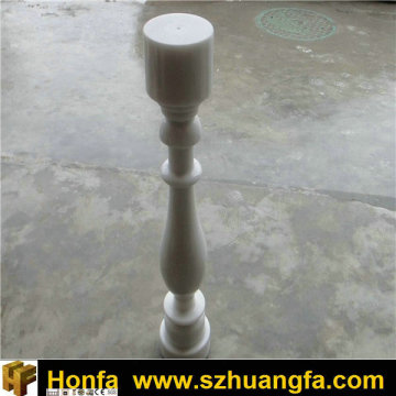 White marble staircase railing