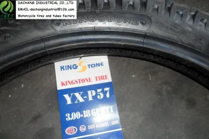 Motorcycle tire with tube King Stone Pouplar pattern