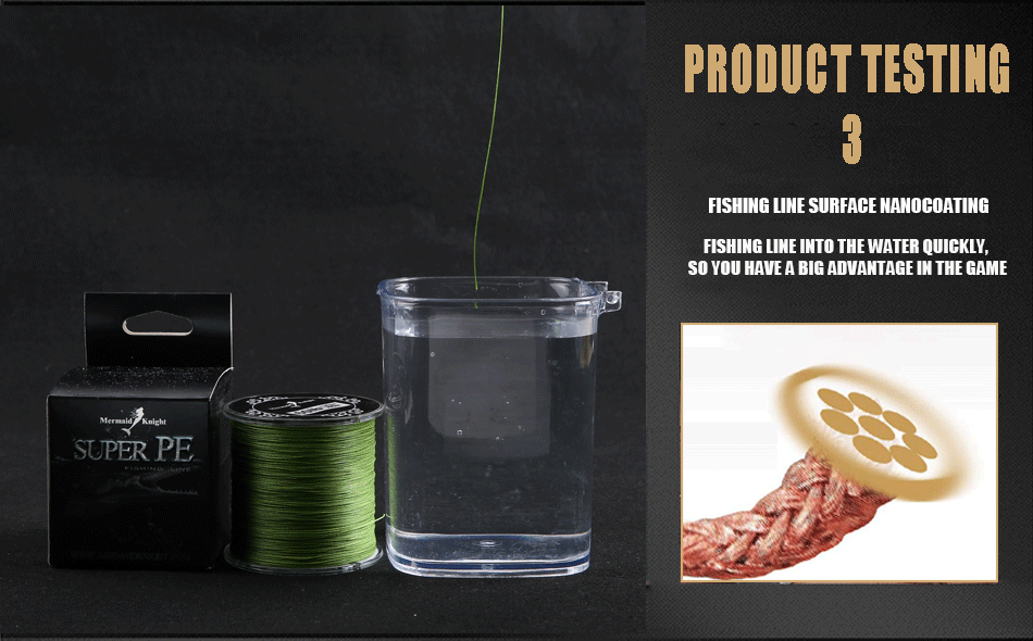 Simago Fishing 300m 8 Strand Weaves Fishing Lines Pe Braided Multifilament Fishing Rope Wide