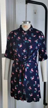 Wholesale Short Sleeve Loose Fit Summer Lady Dresses