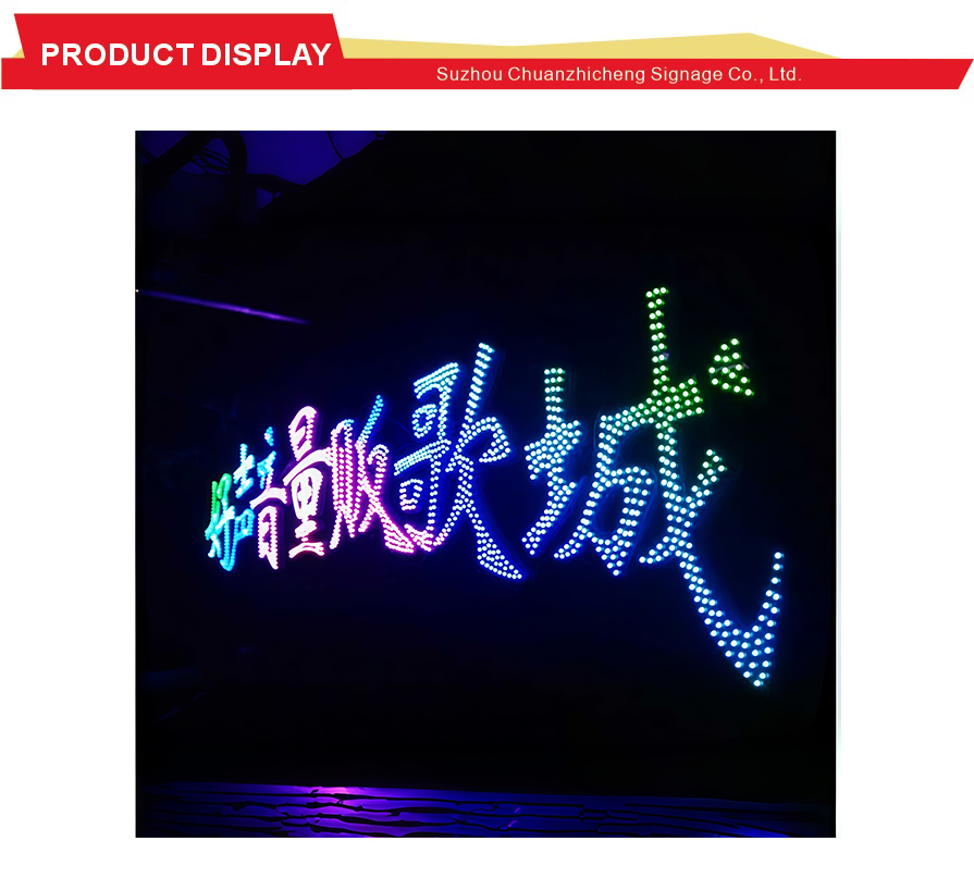 Long Range Visible Perforated LED Signage
