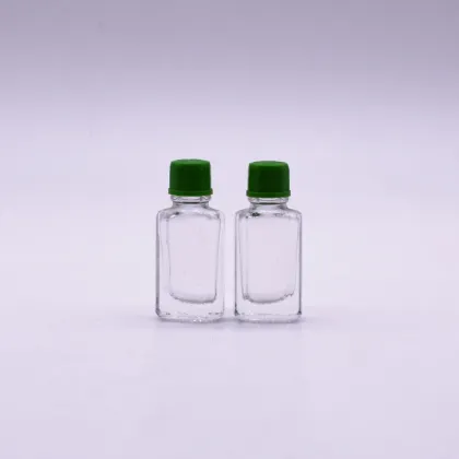 3ml Flat Square Glass Wind Oil Essence Balm Oil Bottle with Cap